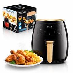 Friteuză cu Aer Cald 2400W, Capacitate 6L — Preparare Sănătoasă! 🍟✨