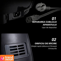 Friteuză cu Aer Cald 2400W, Capacitate 6L — Preparare Sănătoasă! 🍟✨