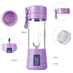 Mini Blender Electric Portabil 75 W — Sucuri Fresh Instantaneu 🍓🍊
