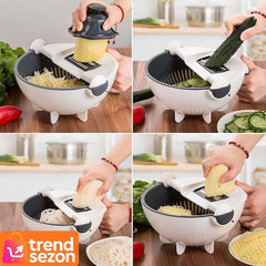 Răzătoare Multifuncțională cu Bol pentru Prespălare — Tăiere Rapidă și Eficientă 🥗🔪