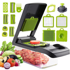 Răzătoare Multifuncțională 15 în 1 cu 20 de Piese — Rapidă și Eficientă! 🥗🔪