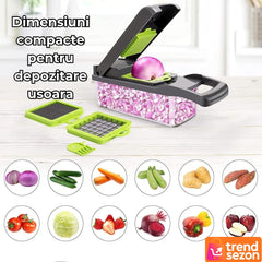 Răzătoare Multifuncțională 15 în 1 cu 20 de Piese — Rapidă și Eficientă! 🥗🔪