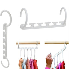 Set 8 Suporturi Agățători 5 în 1 pentru Organizare Lejeră — Maximizați Spațiul! 🧥✨