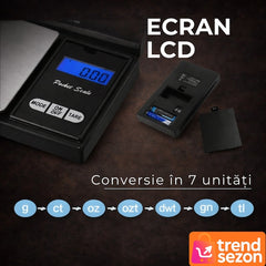 Cântar Electronic pentru Bijuterii Compact — Precizie 0,01 g ⚖️✨
