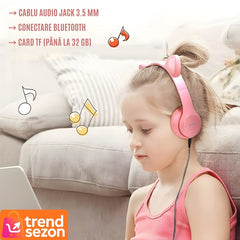 Căști Wireless Urechi Pisică Bluetooth 5.0 — Muzică Fără Griji 🎧💖