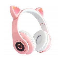 Căști Wireless cu Urechi de Pisică și LED-uri Colorate — Sunet HiFi și Distracție! 🎧🌈