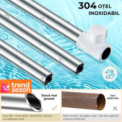Etajera Extensibilă pentru Baie cu 4 Polițe și Carligi — Spațiu Optimizat! 🛁✨