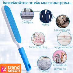 Set 2 Perii pentru Îndepărtarea Părului de Pe Haine — Compacte și Autocurățante 🐾✨