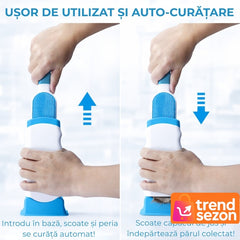 Set 2 Perii pentru Îndepărtarea Părului de Pe Haine — Compacte și Autocurățante 🐾✨