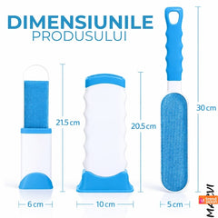 Set 2 Perii pentru Îndepărtarea Părului de Pe Haine — Compacte și Autocurățante 🐾✨
