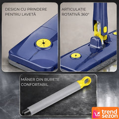Mop Telescopic cu Stoarcere Integrată — Curățenie Simplificată! 🧹✨