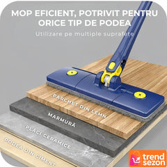 Mop Telescopic cu Stoarcere Integrată — Curățenie Simplificată! 🧹✨