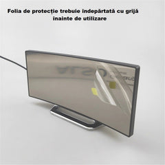 Ceas de Masă Oglindă cu Ecran LED Curbat — Eleganță și Funcționalitate ⏰✨