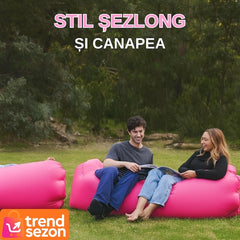 Saltea Gonflabilă Multifuncțională Lamzac — Relaxare Rapidă în Aer Liber 💕🌤️