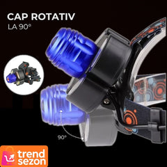 Lanterna Frontala cu 5 LED-uri Superioare — Iluminare Puternică pentru Aventuri 🌟🗺️