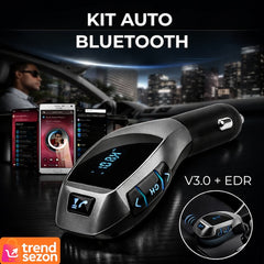 Kit Auto Modulator FM și Bluetooth Compact — Apeluri Hands-Free 🎶🚗