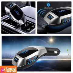 Kit Auto Modulator FM și Bluetooth Compact — Apeluri Hands-Free 🎶🚗