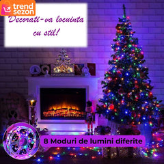 Instalație Luminoasă LED pentru Crăciun 100M Multicolor — Atmosferă Magico-Festivă 🎄✨