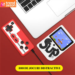 Mini Consolă Retro Portabilă cu 400 Jocuri — Distracție Clasică pentru Toată Familia! 🎮✨