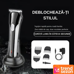 Aparat de Tuns Fără Fir cu Stand Elegant — Precizie Profesională ✂️✨
