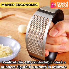Zdrobitor Usturoi Inox cu Manevră Ușoară — Gătește Rapid și Eficient 🧄✨