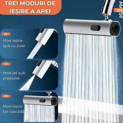 Robinet Baterie Bucatarie 4 în 1 cu Cascadă și Pivotare 360° — Versatilitate și Stil 💧✨