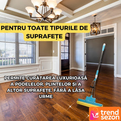 Mop cu Storcător și Coada Telescopică 88-105 cm — Curățare Rapidă și Eficientă 💦✨