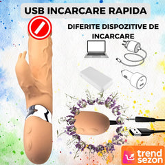Vibrator Anatomic cu Stimulare Dubla — Experiențe Intense și Senzuale 💖✨
