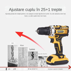 Trusă Bormașină Multifuncțională cu 2 Acumulatori de 48V — Ideală pentru Oricine! 🔧🔋