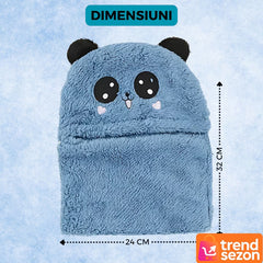 Caciulă Cagula pentru Copii 2 în 1 — Ursuleț Panda Adorabil 🐼💙