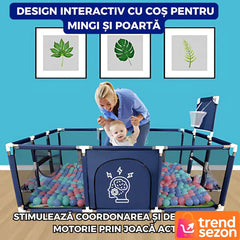 Tarc Siguranță pentru Copii cu Design Ergonomic — Spațiu de Joacă Ideal! 🎉🧸