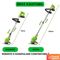 Motocoasă Electrică cu 2 Acumulatori 48V — Putere și Performanță Ridicată ⚡🌿