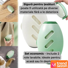 Set 2 Role Reutilizabile pentru Scame Mini — Curățare Rapidă! 🧼✨