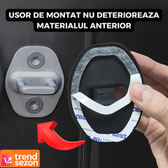Set 4 Capace Silicone Auto pentru Încuiat — Protecție și Stil Elegant 🖤🛡️