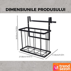 Cos Metalic Suspendat cu Montaj Simplu — Economisește Spațiu în Bucătărie și Baie 🛁✨