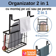 Cos Metalic Suspendat cu Montaj Simplu — Economisește Spațiu în Bucătărie și Baie 🛁✨