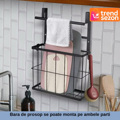 Cos Metalic Suspendat cu Montaj Simplu — Economisește Spațiu în Bucătărie și Baie 🛁✨