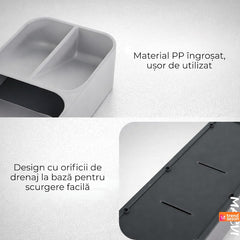 Suport Tacamuri Compact cu Compartimentare Inteligentă — Organizare Perfectă 🍽️✨