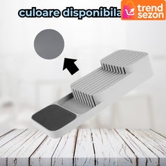 Suport Sertar pentru Cuțite Ergonomic — Organizare Eficientă în Bucătărie 🍴✨