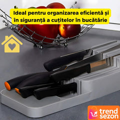 Suport Sertar pentru Cuțite Ergonomic — Organizare Eficientă în Bucătărie 🍴✨