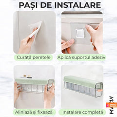 Cutie de Depozitare Montată pe Perete cu 6 Compartimente — Spațiu Organizare Elegant 🗂️✨