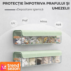 Cutie de Depozitare Montată pe Perete cu 6 Compartimente — Spațiu Organizare Elegant 🗂️✨