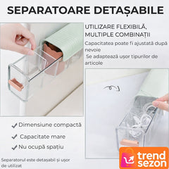 Cutie de Depozitare Montată pe Perete cu 6 Compartimente — Spațiu Organizare Elegant 🗂️✨