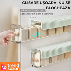 Cutie de Depozitare Montată pe Perete cu 6 Compartimente — Spațiu Organizare Elegant 🗂️✨