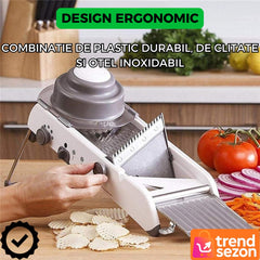 Razatoare Multifuncțională cu 18 Funcții și Lame Inox — Economisește Timp în Bucătărie! 🍽️🕒