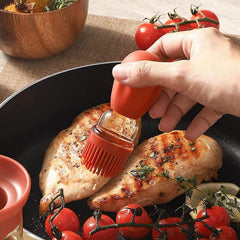 Sticlă pentru Ulei cu Pensulă Silicon — Dozare Precisă și Ușor de Curățat 🍳✨