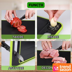 Tocator de Bucătărie 4 în 1 cu Suprafață de Dezghețare Rapidă — Gătește Fără Efort! 🍽️✨