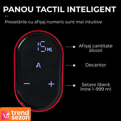 Aerator Electric pentru Vin cu Ecran Tactil — Dozare Precizată și Rapidă 🍷✨