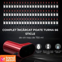 Aerator Electric pentru Vin cu Ecran Tactil — Dozare Precizată și Rapidă 🍷✨