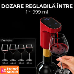 Aerator Electric pentru Vin cu Ecran Tactil — Dozare Precizată și Rapidă 🍷✨